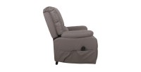 Fauteuil relax électrique TAIWAN simili taupe PU