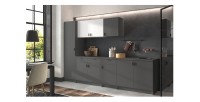 Armoire murale 2 portes collection GOURMET design blanc. Hauteur 53cm