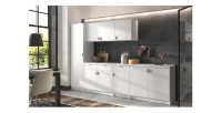 Armoire murale 2 portes collection GOURMET design blanc. Hauteur 53cm