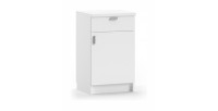 Armoire basse collection GOURMET design blanc. Hauteur 85cm