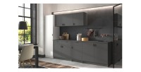 Armoire colonne collection GOURMET design blanc. Hauteur 200cm