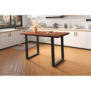 Table à manger AWANI longueur 160cm en bois exotique mangolia