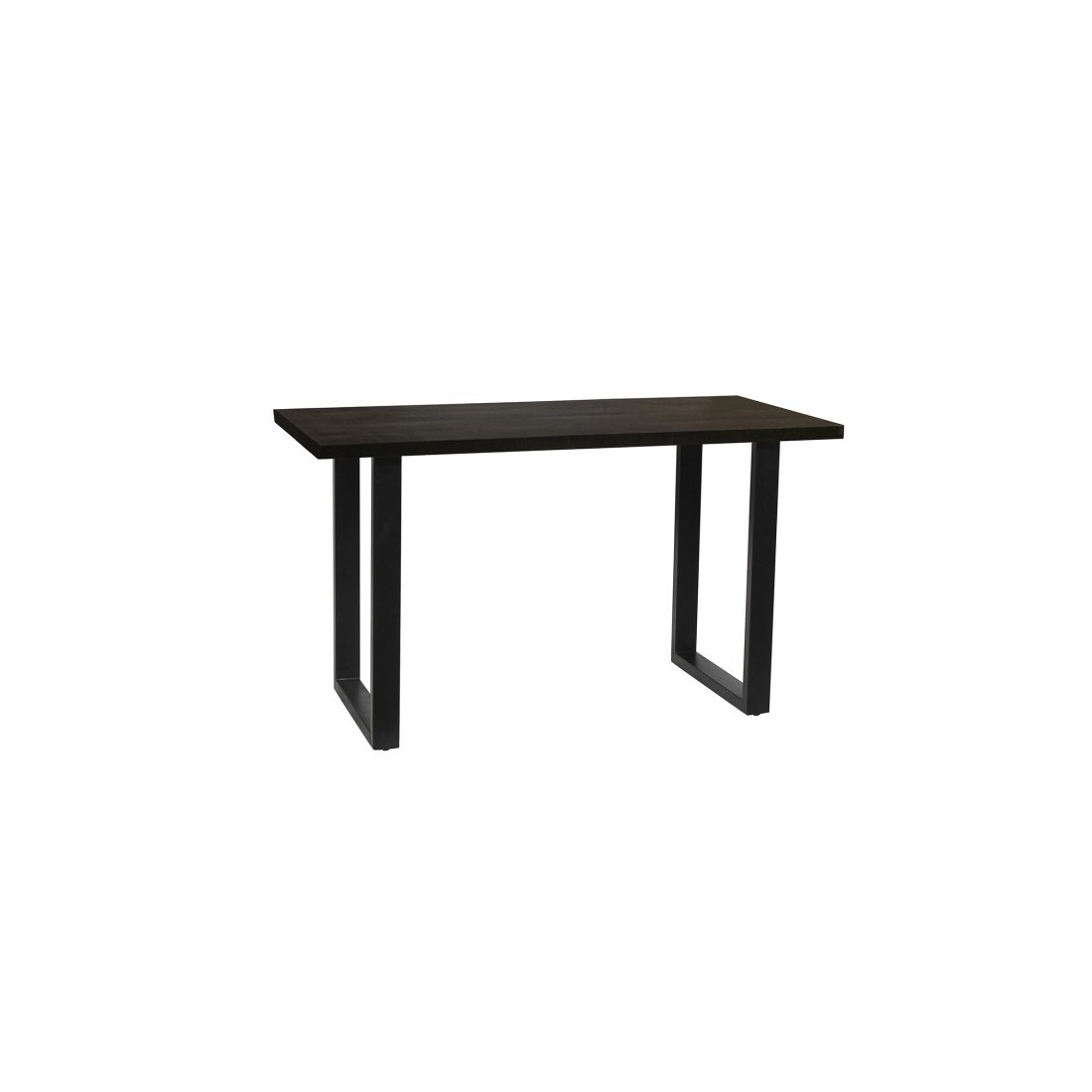 Table à manger AWANI longueur 160cm en bois exotique mangolia noir