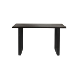 Table à manger AWANI longueur 160cm en bois exotique mangolia noir
