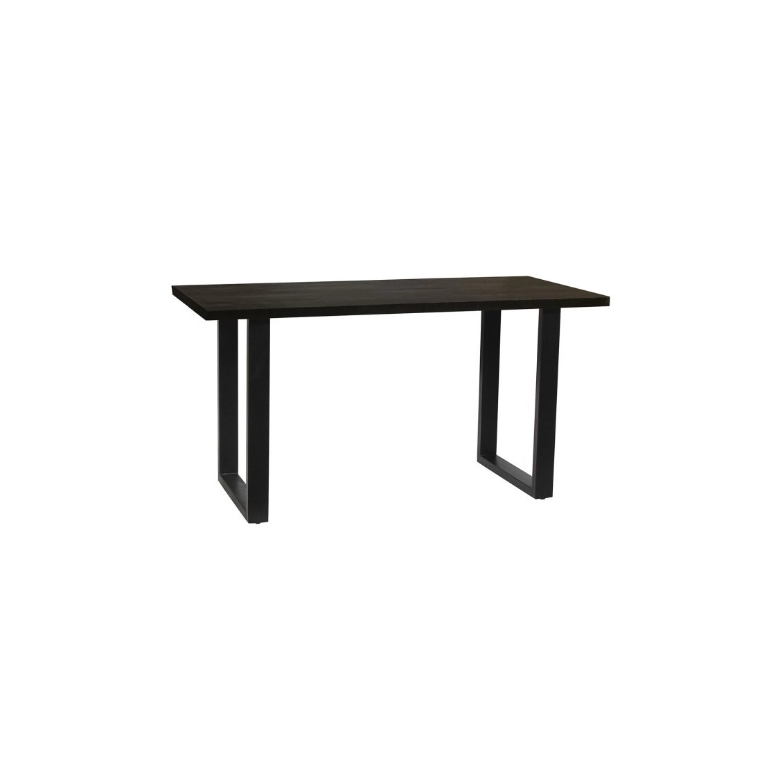 Table à manger AWANI longueur 180cm en bois exotique mangolia noir
