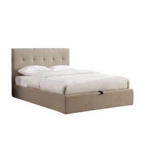Lit coffre collection DESERT - Couleur beige - 140x200cm - Sommier inclus