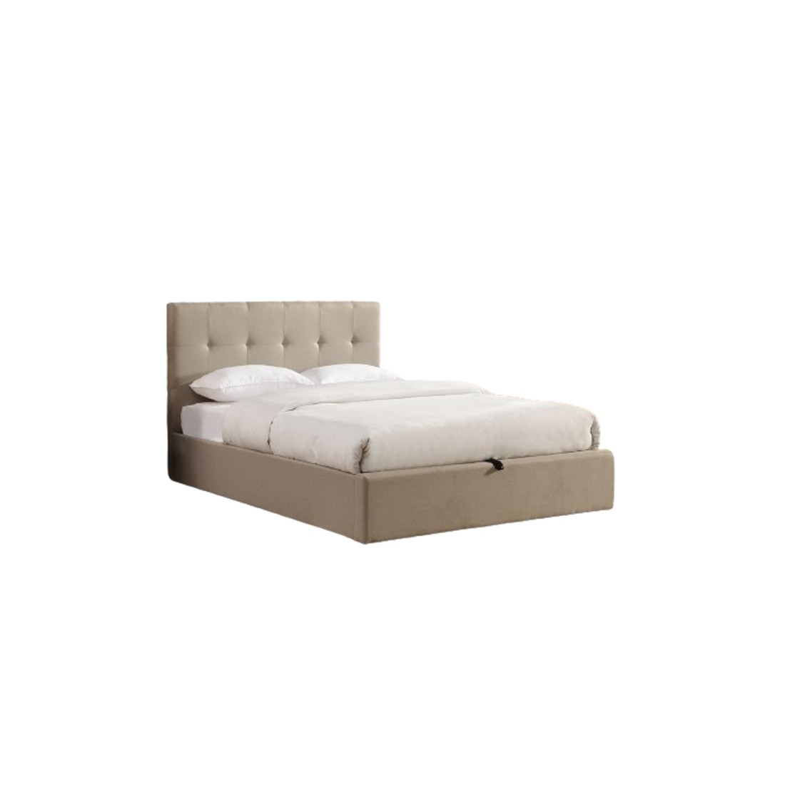 Lit coffre collection DESERT - Couleur beige - 140x200cm - Sommier inclus