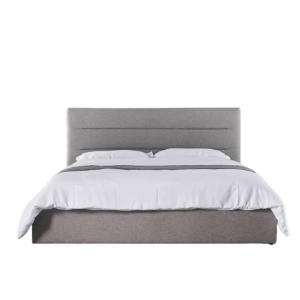 Lit collection SIENNE - Couleur grise - 180x200cm - Sommier inclus