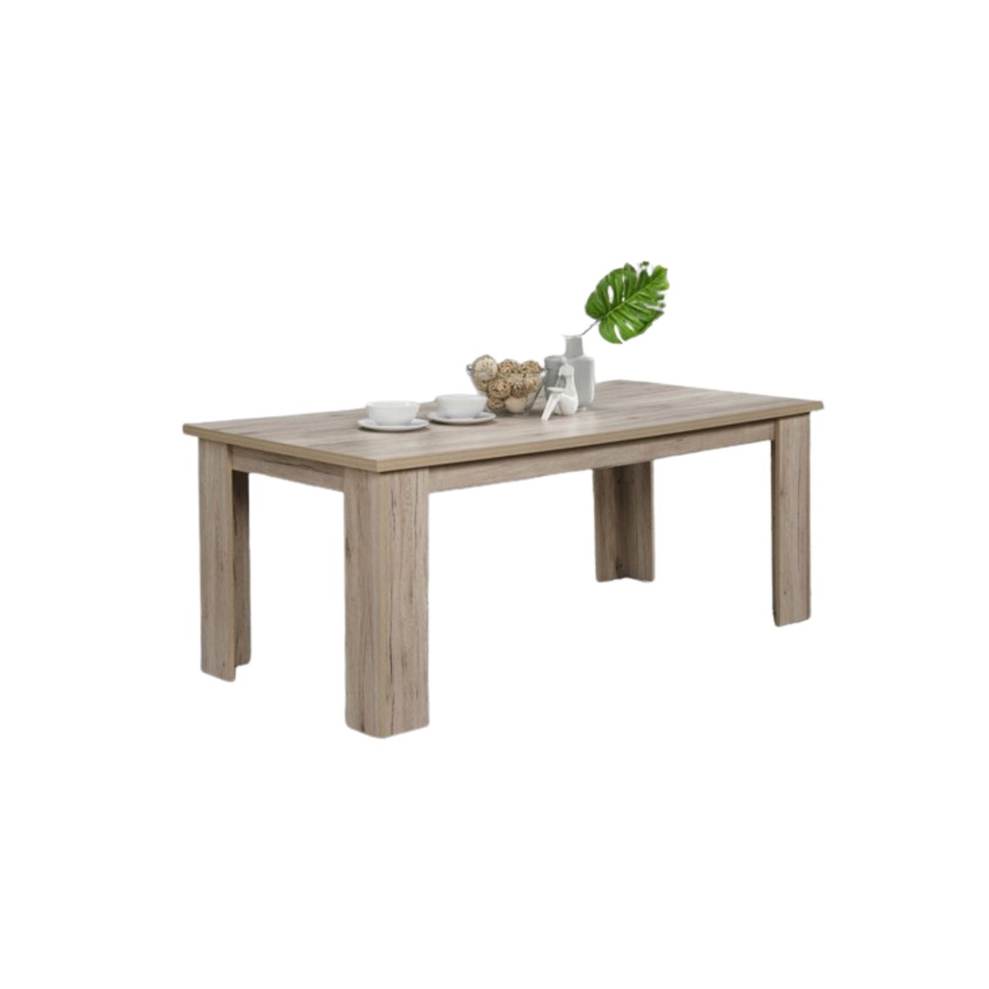Table 190 x 90 Collection VERMONT. Coloris bois - Style rustique.