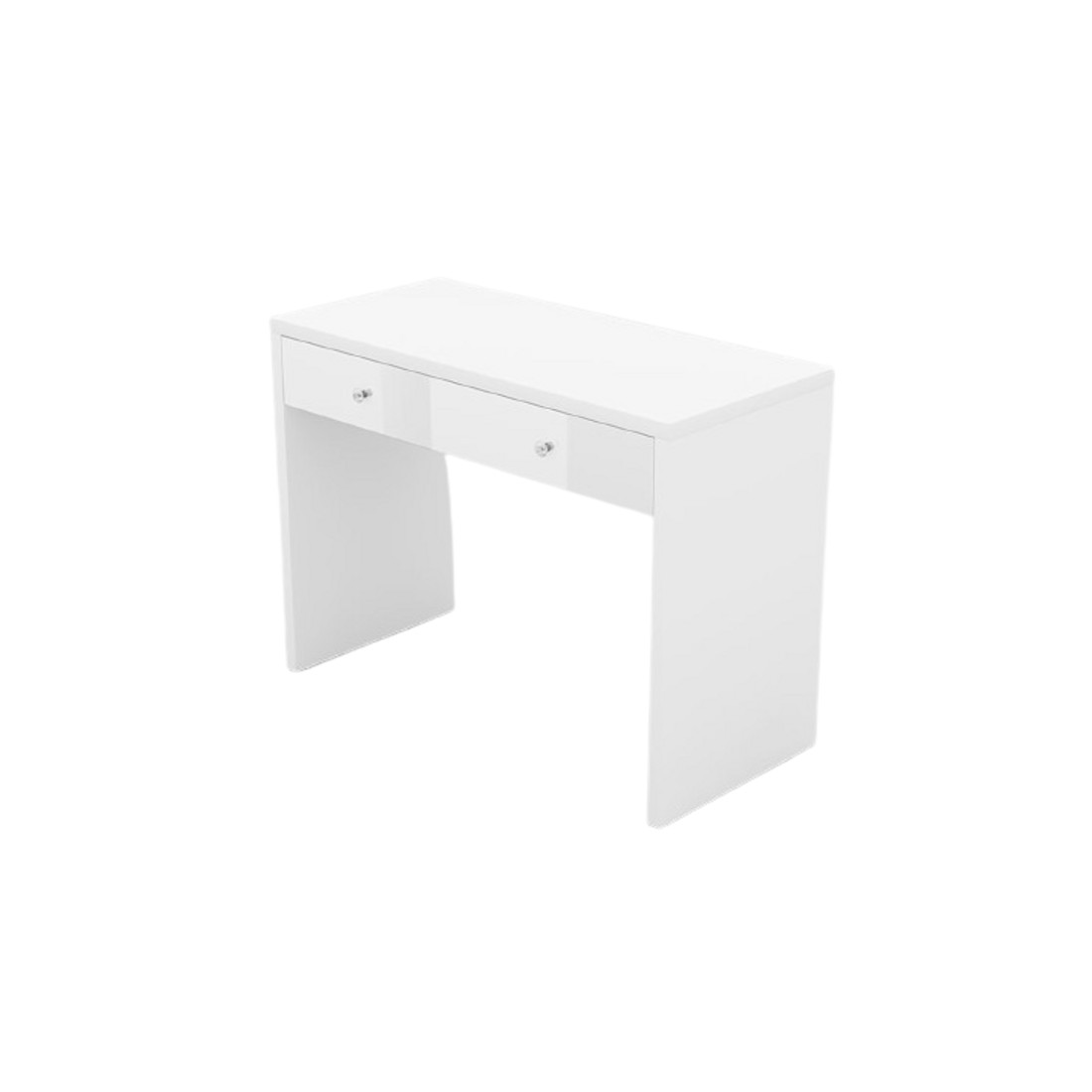 Bureau droit design avec grand tiroir collection BRIXTON coloris blanc.