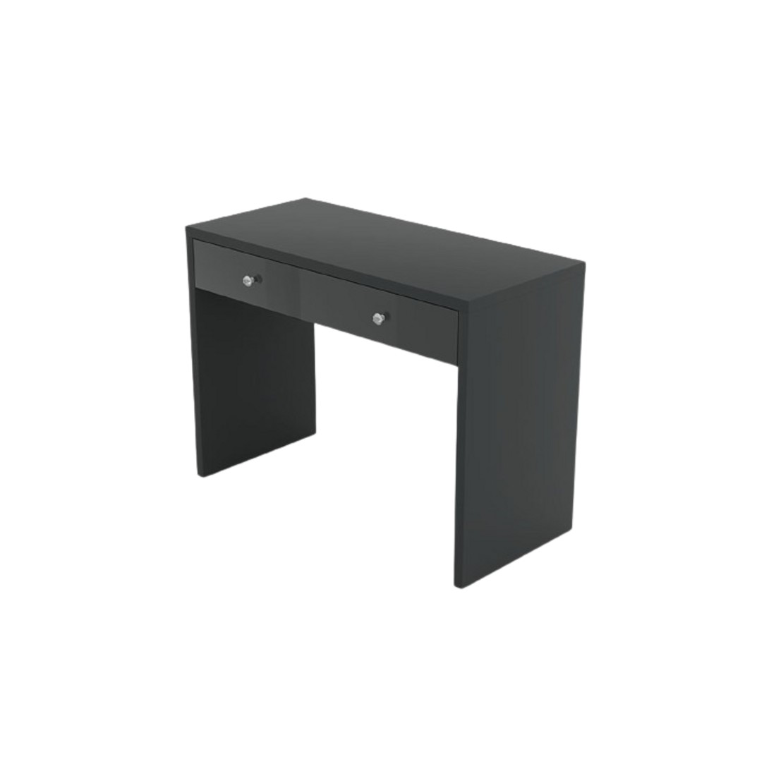 Bureau droit design avec grand tiroir collection BRIXTON coloris gris.