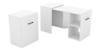 Bureau pliable spécial petite espace collection FLIP coloris blanc.