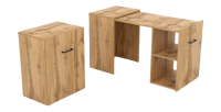 Bureau pliable spécial petite espace collection FLIP coloris Pin.