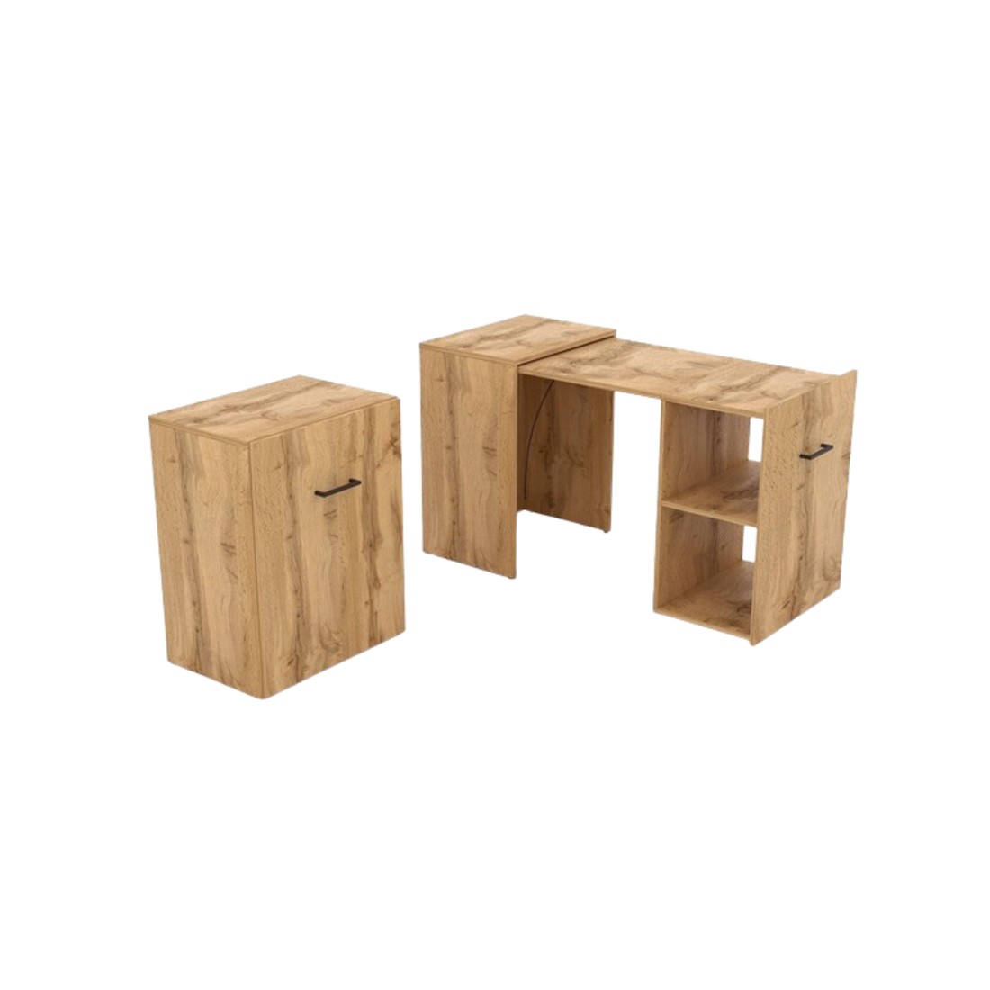 Bureau pliable spécial petite espace collection FLIP coloris Pin.