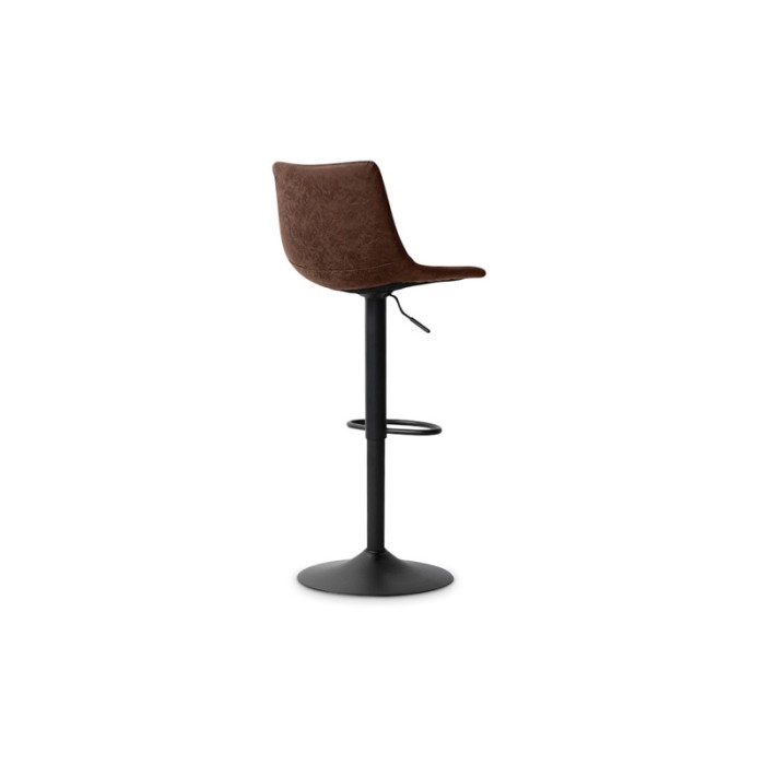 Tabouret de bar style vintage coloris brun. Collection SOUL