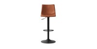 Tabouret de bar style vintage coloris cognac. Collection SOUL