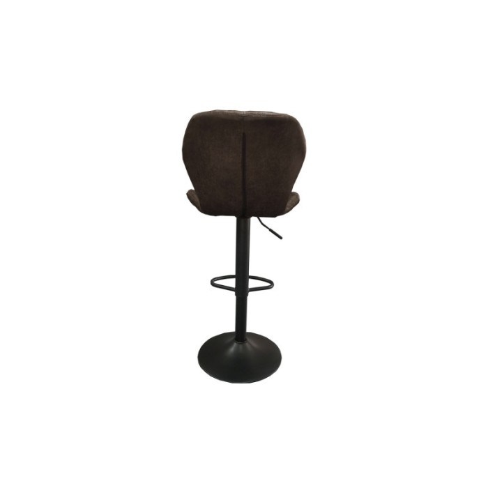 Tabouret de bar style vintage coloris brun foncé. Collection MABEL
