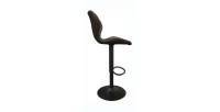 Tabouret de bar style vintage coloris brun foncé. Collection MABEL