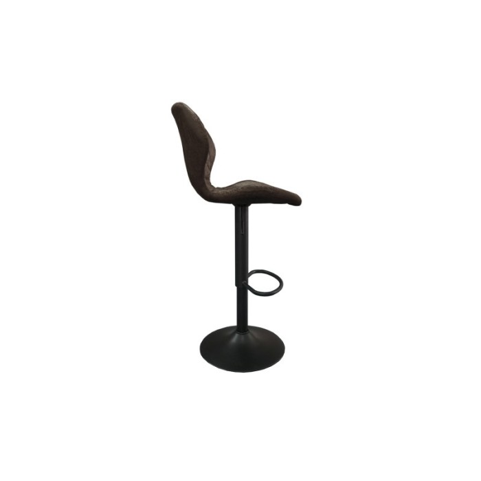 Tabouret de bar style vintage coloris brun foncé. Collection MABEL