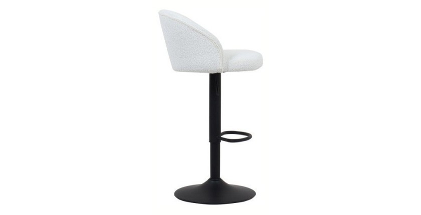 Tabouret de bar style vintage coloris blanc. Collection HYDRA