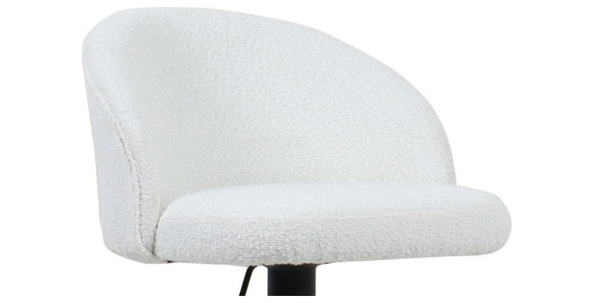 Tabouret de bar style vintage coloris blanc. Collection HYDRA