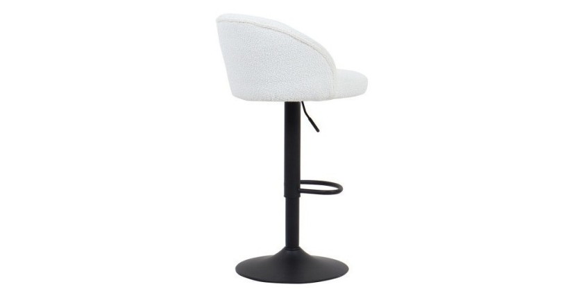 Tabouret de bar style vintage coloris blanc. Collection HYDRA