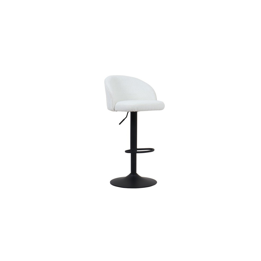 Tabouret de bar style vintage coloris blanc. Collection HYDRA