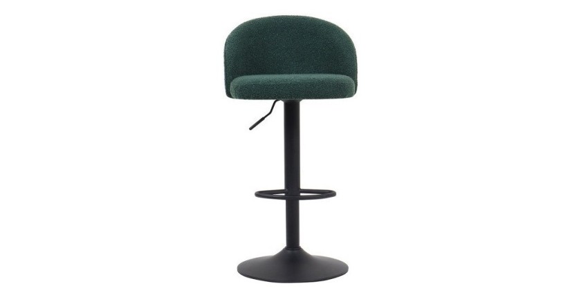 Tabouret de bar style vintage coloris vert. Collection HYDRA