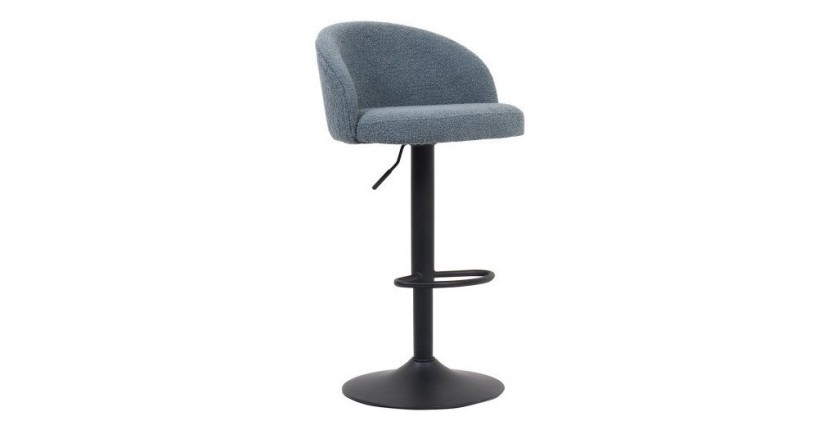 Tabouret de bar style vintage coloris bleu. Collection HYDRA