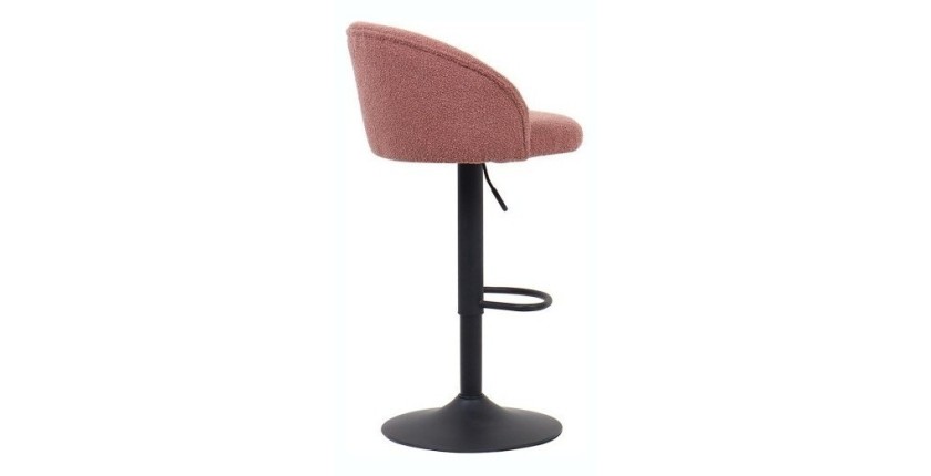 Tabouret de bar style vintage coloris rose. Collection HYDRA