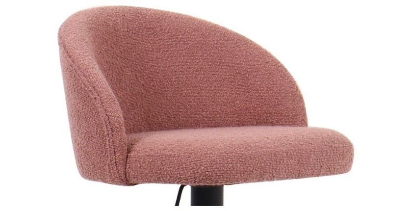 Tabouret de bar style vintage coloris rose. Collection HYDRA