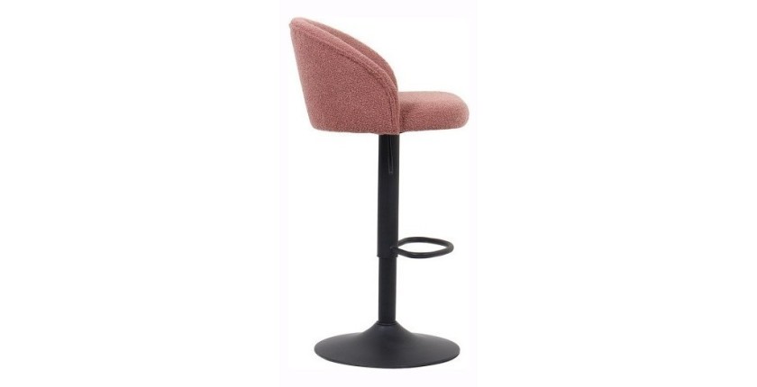 Tabouret de bar style vintage coloris rose. Collection HYDRA
