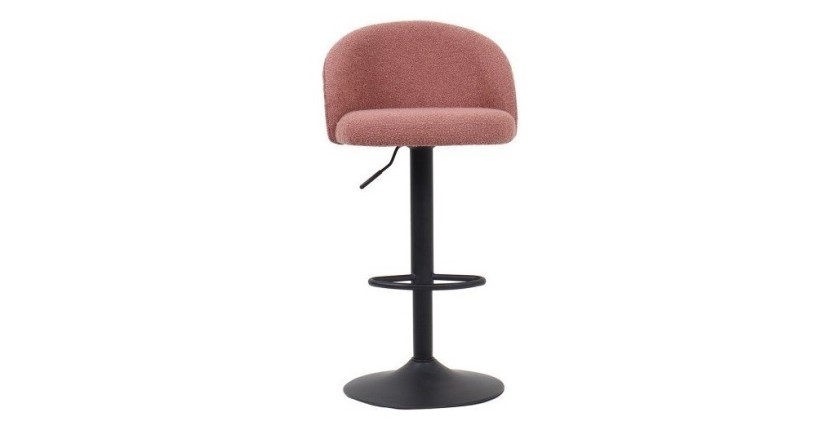 Tabouret de bar style vintage coloris rose. Collection HYDRA