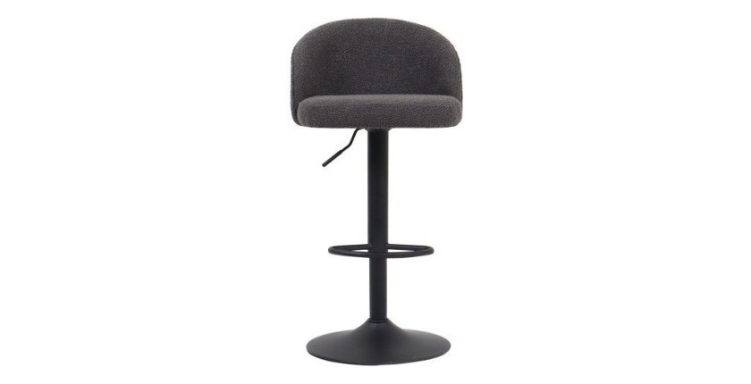 Tabouret de bar style vintage coloris gris. Collection HYDRA
