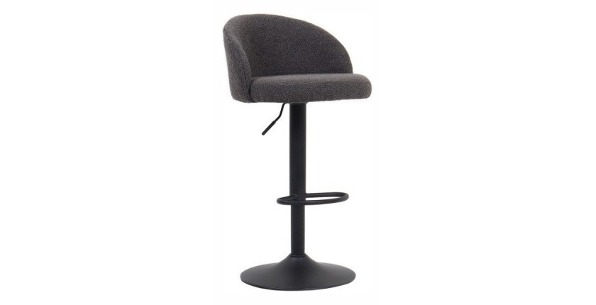 Tabouret de bar style vintage coloris gris. Collection HYDRA