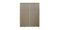 Armoire, garde-robe, collection TOM, 4 portes 160 cm, penderie intégrée coloris blanc