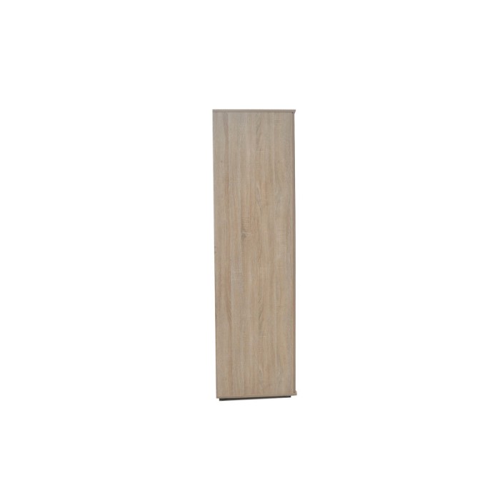 Armoire, garde-robe, avec miroir collection TOM, 3 portes 120 cm, penderie intégrée chêne sonoma