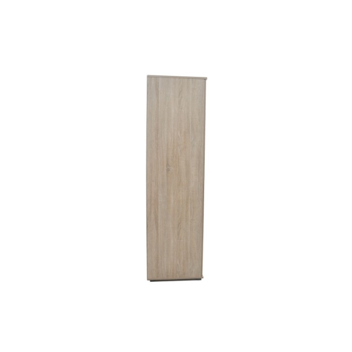 Armoire, garde-robe, avec miroir collection TOM, 4 portes 160 cm, penderie intégrée chêne sonoma