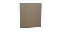 Armoire, garde-robe, avec miroir collection TOM, 4 portes 160 cm, penderie intégrée chêne sonoma