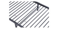 Lit en métal superposé 90x200 cm SAMMY, coloris gris foncé