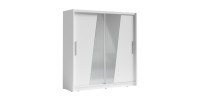 Armoire design 205cm coloris blanc collection ULOS