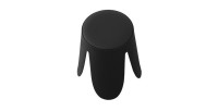 Tabouret OSTIN coloris noir, grâce a son design atypique il s'adapte a tous types de salon