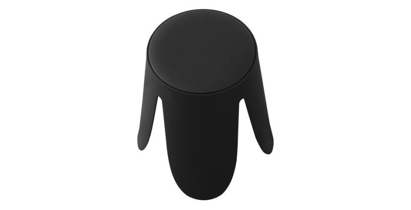 Tabouret OSTIN coloris noir, grâce a son design atypique il s'adapte a tous types de salon