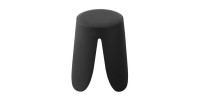 Tabouret OSTIN coloris noir, grâce a son design atypique il s'adapte a tous types de salon