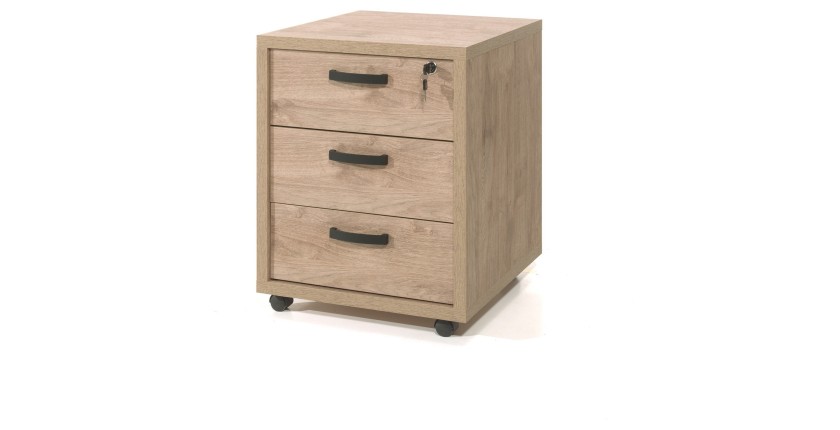 Ensemble de 5 meubles de bureau professionnel coloris chêne doré collection DEPÉ