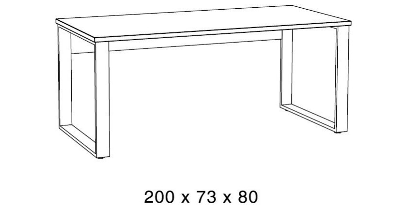 Ensemble de 5 meubles de bureau professionnel coloris chêne doré collection DEPÉ
