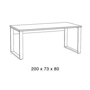 Ensemble de 5 meubles de bureau professionnel coloris chêne doré collection DEPÉ