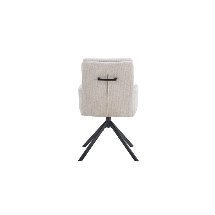 Chaise pivotante en tissu collection PLUMO coloris beige