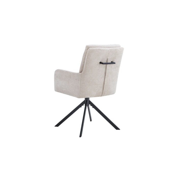 Chaise pivotante en tissu collection PLUMO coloris beige