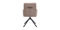 Chaise pivotante en tissu collection PLUMO coloris sable